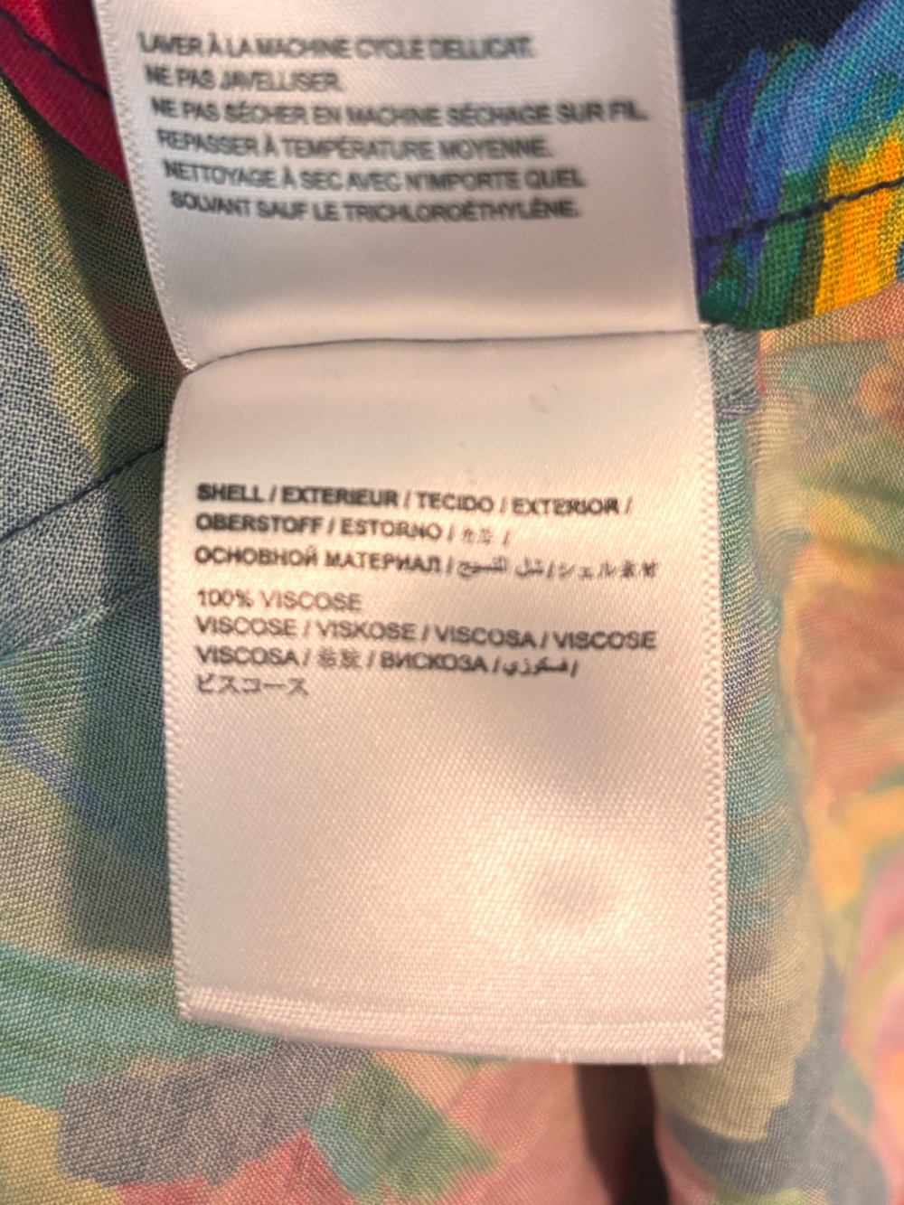 Farm Rio Cover Up Wrap Dress in Pink and Blue - Picture 7 of 10